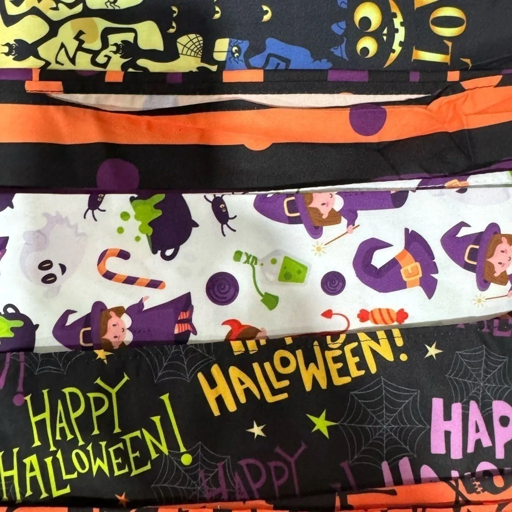 SANWUTA Halloween Dog triangle Bandanas set of 10 Halloween print size XL